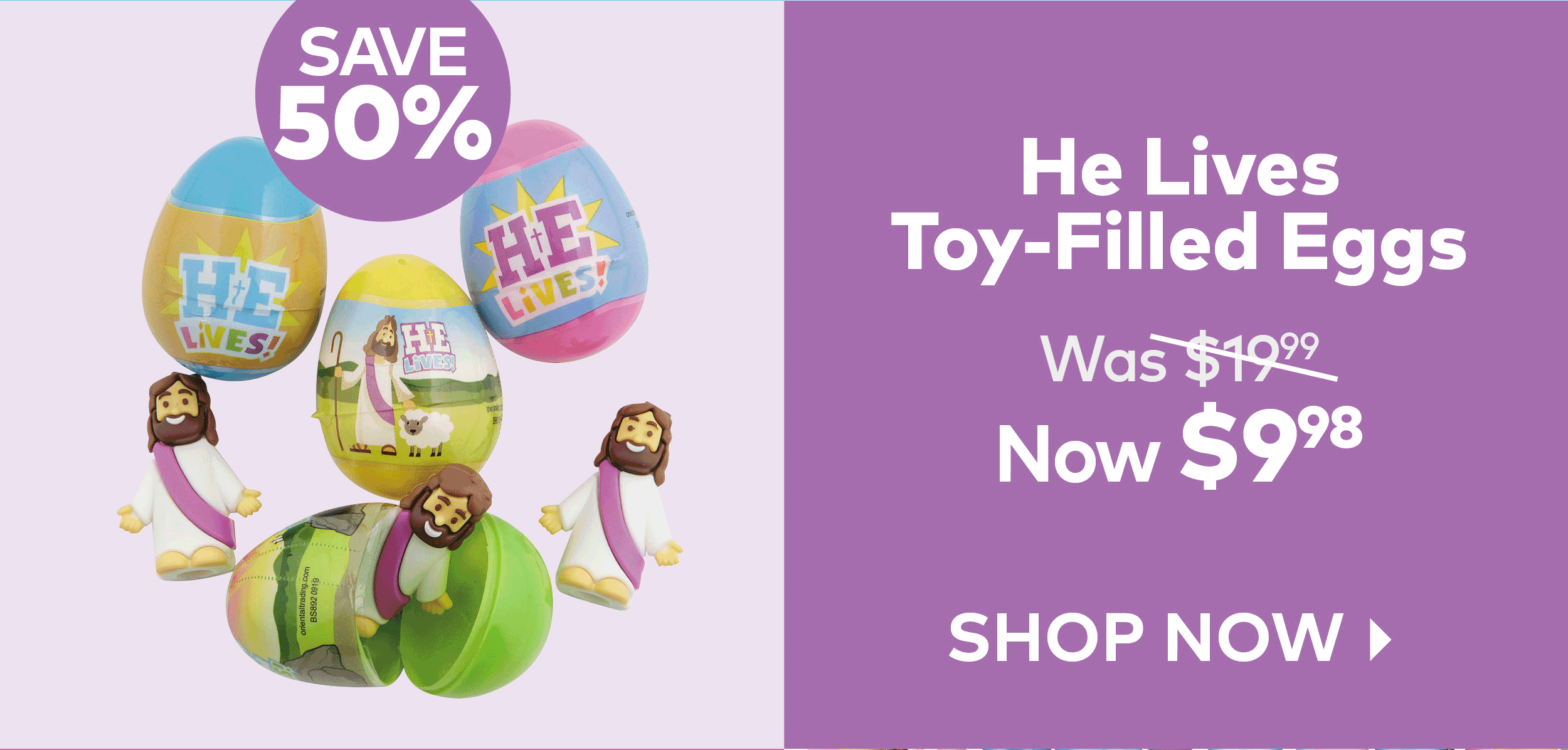 He Lives Toy Filled Eggs