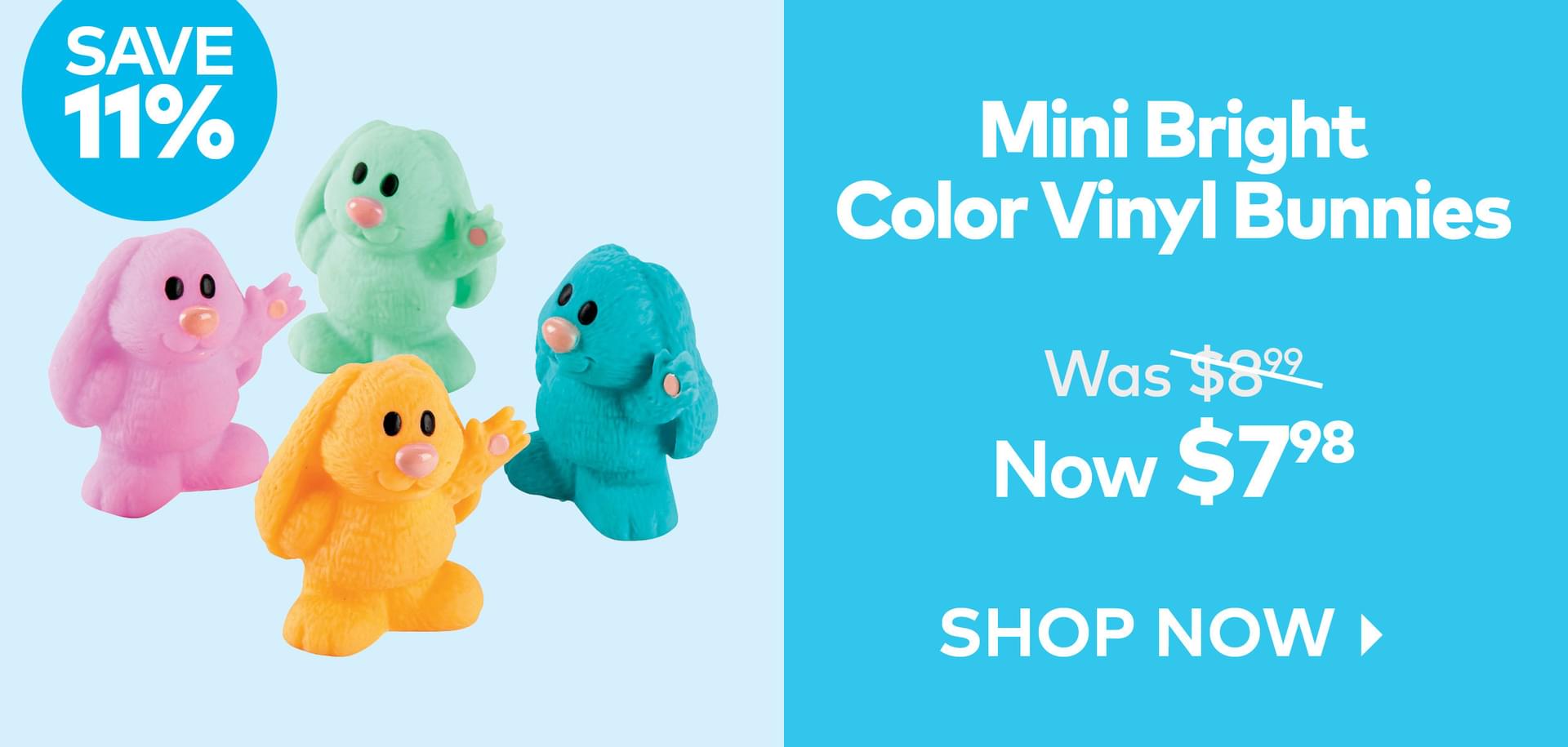 Mini Bright Vinyl Bunnies