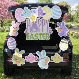 Easter Whimsy Trunk Hop Cardstock Decorating Kit – 10 Pc.