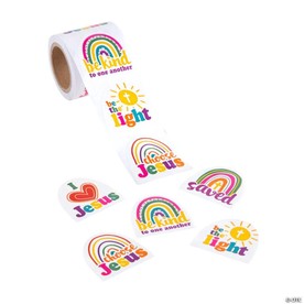 Bulk 100 Pc. Be Kind Rainbow Sticker Roll