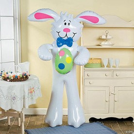 5 1/2 ft. Jumbo Inflatable White Easter Bunny Decoration