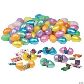 2 1/2" Pearlized Bulk 1000 Pc. Candy-Filled Plastic Easter Eggs