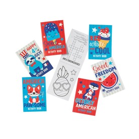 Bulk 72 Pc. Patriotic Mini Activity Book Assortment