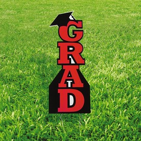 11" x 30" Red Grad Vertical Yard Sign