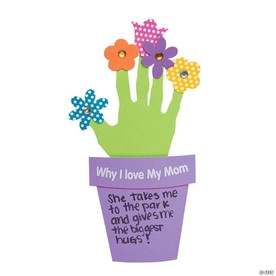 Why I Love My Mom Handprint Foam Craft Kit - Makes 12