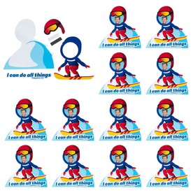 7 1/4" Snowbound Slope VBS I Can Do All Things Picture Frame Magnet Craft Kit - Makes 12
