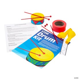 DIY STEAM Balloon Drum Activity Learning Challenge Craft Kit - Makes 12