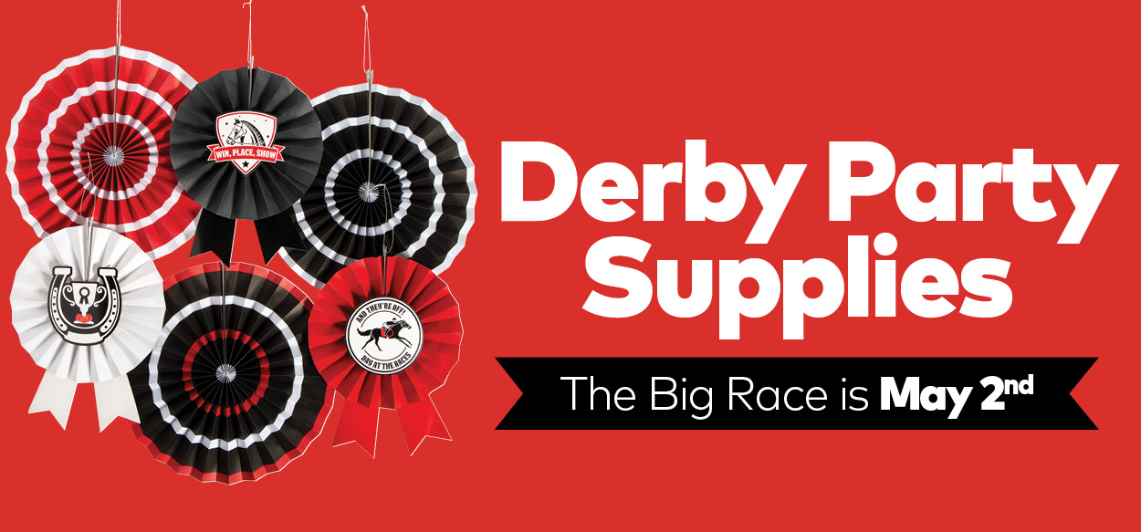 Derby Party Supplies - The Big Race is May 2nd
