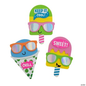 Cool Summer Treat Magnet Foam Craft Kit - Makes 12