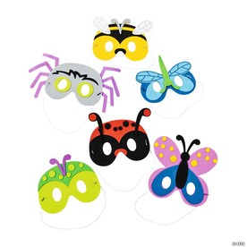 7" - 8" Insect and Spiders Bug Mask Foam Craft Kit - Makes 12