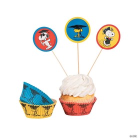 3" Bulk 100 Pc. Peanuts® Graduation Paper Cupcake Liners with Picks