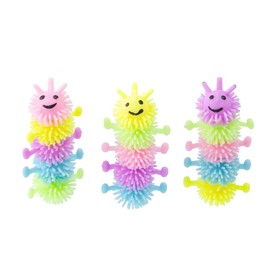 2 1/2" Mini Stretchy Caterpillar Porcupine Characters - 12 Pc.