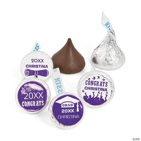 Personalized Graduation Hershey’s® Kisses® Stickers - 60 Pc.
