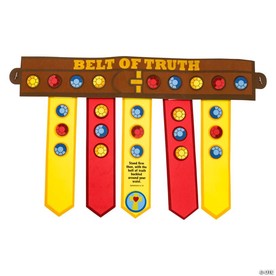 22" Religious Armor of God Belt of Truth Foam Craft Kit - Makes 12