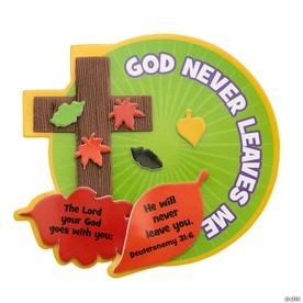 4 1/2" x 4 1/2" God Never Leaves Me Magnet Craft Kit - Makes 12
