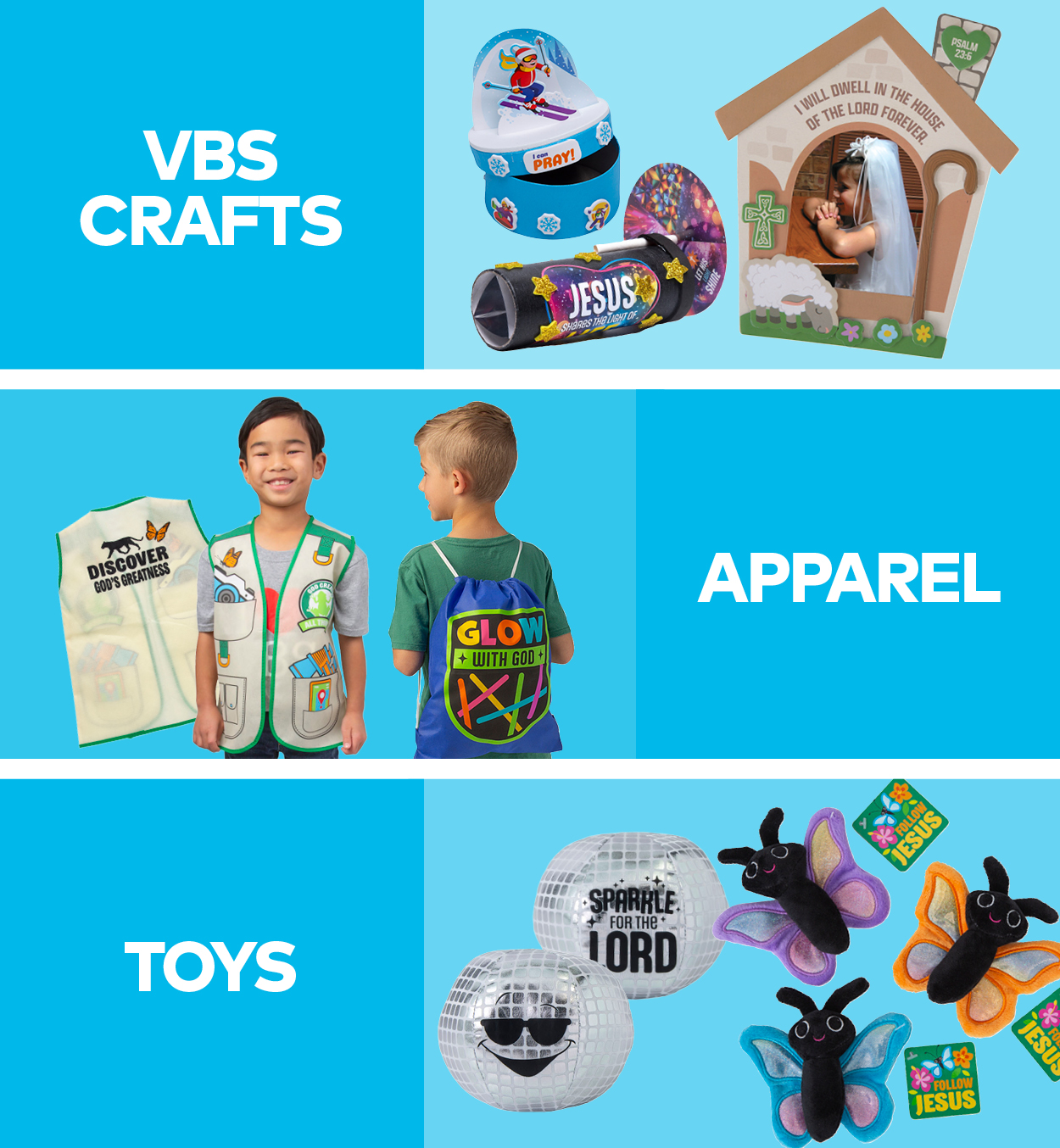 VBS Crafts, Apparel and Toys