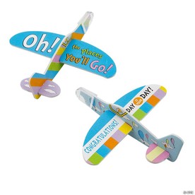 2 3/4" x 4" Dr. Seuss™ Oh, the Places You’ll Go Foam Gliders - 12 Pc.