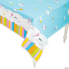 54" x 108" Dr. Seuss™ Oh, the Places You’ll Go Rectangle Disposable Plastic Tablecloth