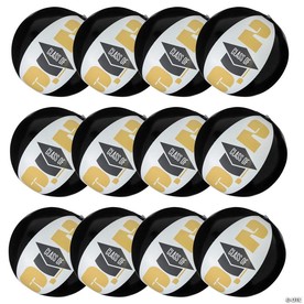 Inflatable 11" Graduation Class of 2026 Medium Vinyl Beach Balls - 12 Pc.