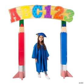 82" Elementary Graduation Letters & Numbers Archway Cardboard Stand-Up