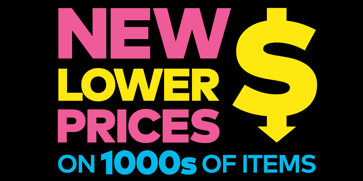 New Lower Prices on 1000s of Items