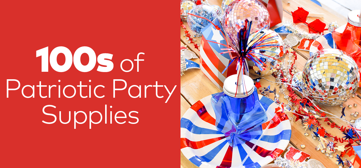 100s of Patriotic Party Supplies