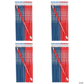 7 1/2" Bulk 48 Pc. Patriotic Red & Blue America 250th Anniversary Wood Pencils