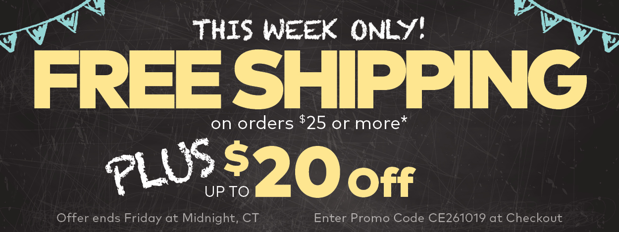 Limited Time! Free Shipping on orders $25 or more*