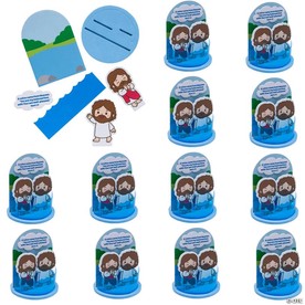 4 1/2" Jesus is the Light VBS 3D Baptism of Jesus Scene Craft Kit - Makes 12