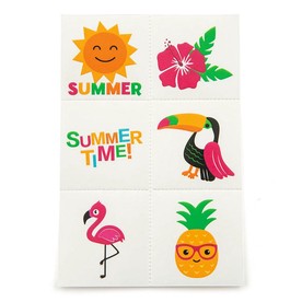 Bulk 72 Pc. Luau Tropical Temporary Tattoos