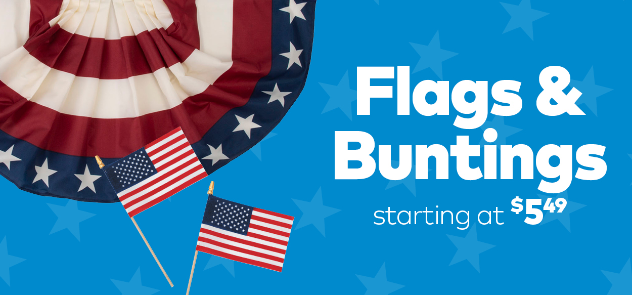 Flags & Buntings Starting at $5.49