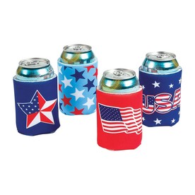 Patriotic Can Sleeves - 12 Pc.