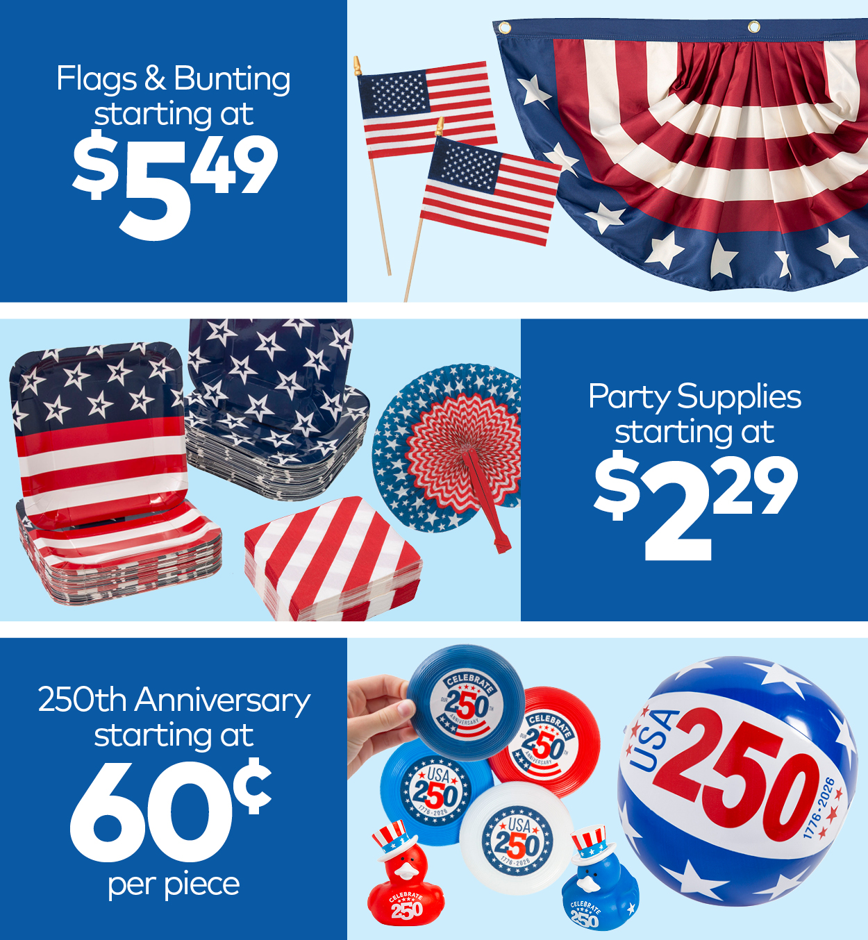 Flags & Bunting starting at $5.49