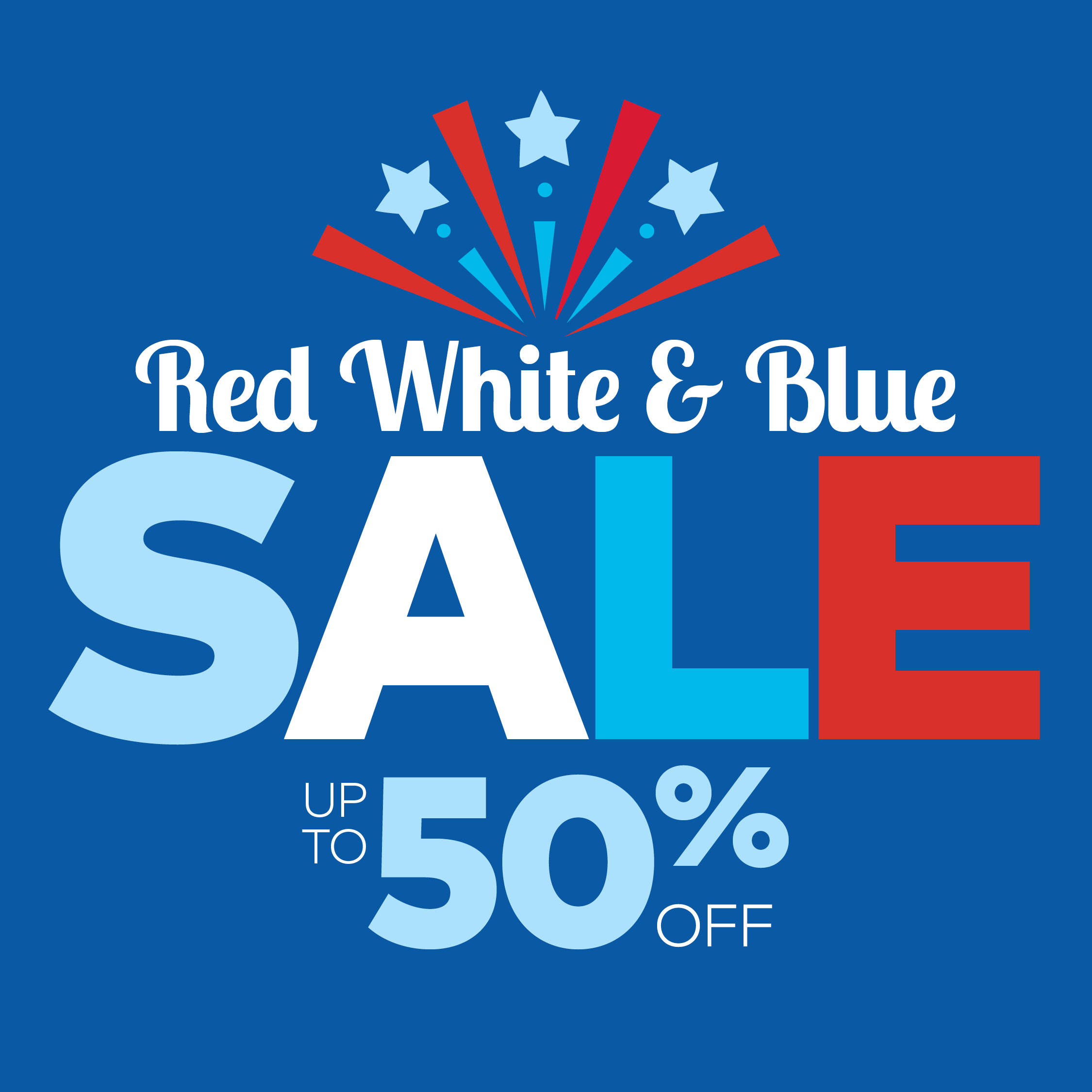 Red, White & Blue Sale