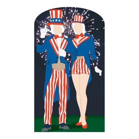 42" x 75" Aunt & Uncle Sam Life-Size Cardboard Cutout Stand-In Stand-Up