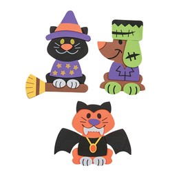 Halloween Pet Magnet Craft Kit - Makes 12