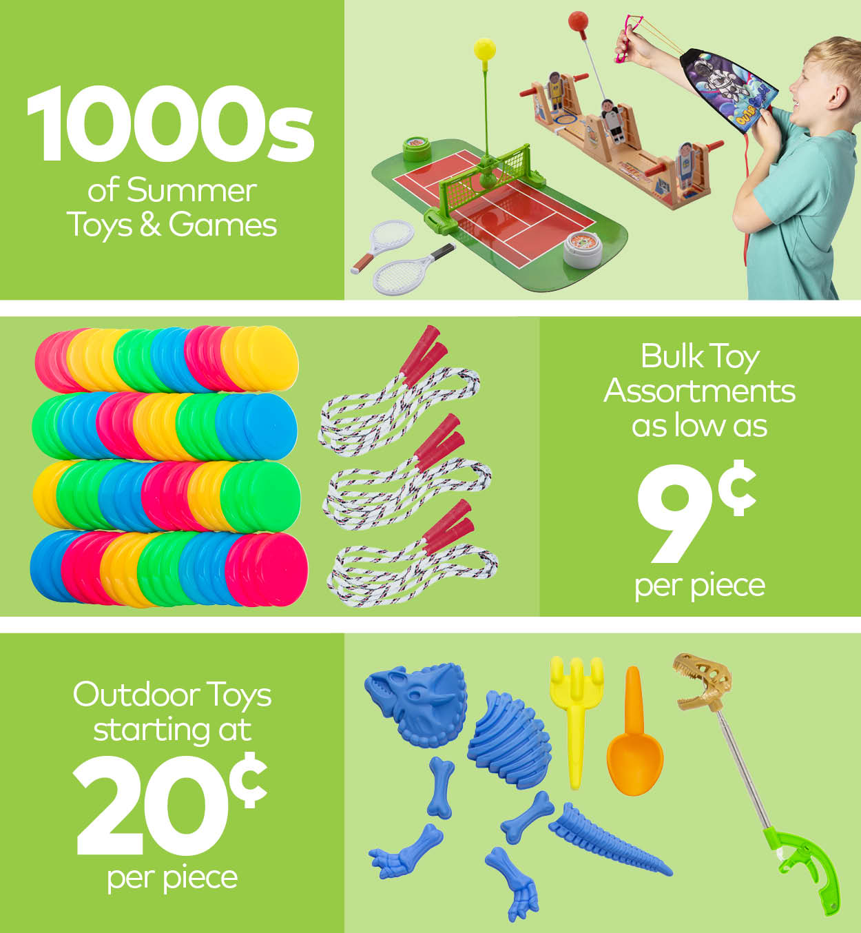 1000s of Summer Toys & Games