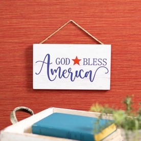 Small God Bless America Sign