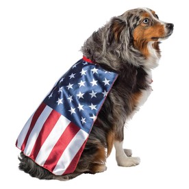 USA Flag Cape Dog Costume - Medium