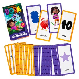 3" x 6" Dora the Explorer™ English-Spanish Cardstock Flash Cards in a Box
