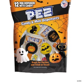 3.48 oz. Mini Pez® Halloween Icon Dispensers with Candy Refills - 12 Pc.