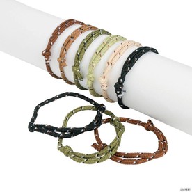 Bulk 72 Pc. Camouflage Rope Bracelets