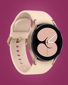 Beige Smartwatch mit runden Zifferblatt und stylischem Design.