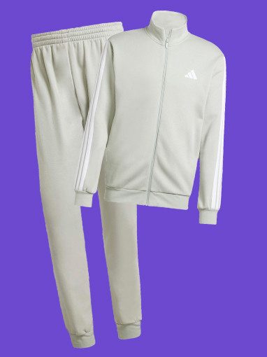 Weißer Trainingsanzug von adidas.