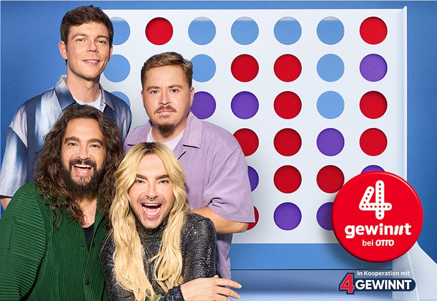 Ein 4 Gewinnspiel mit der Bandmitgliedern von Tokio Hotel