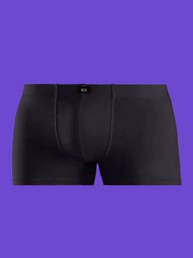 Schwarze Herren-Boxershorts.