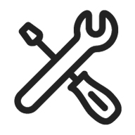 Icon für Installation und Aufbau