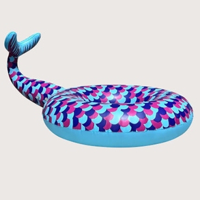 Luftmatratze im Meerjungfrauen-Design in Blau