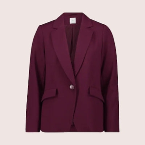 Kurzblazer mit Taschen in der Farbe Dark Aubergine