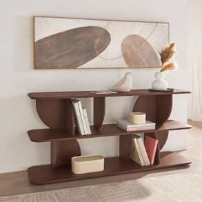 Regal aus Kiefernholz in dunkelbraun